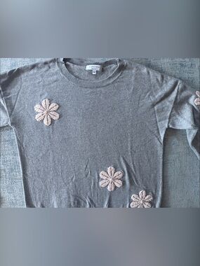 J. Society Heather Grey Crewneck Sweater